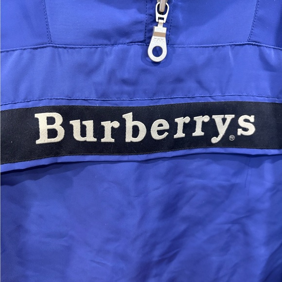 Burberry hood sport coat royal blue - Picture 2 of 8